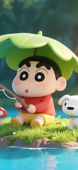 休闲垂钓时光小新