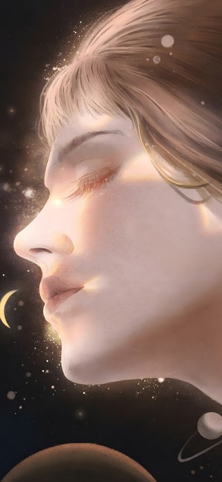 唯美治愈星星女孩