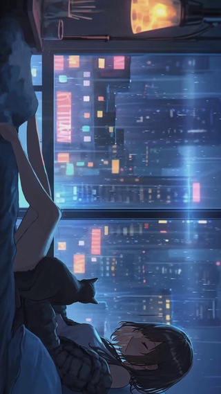 动漫城市玻璃雨