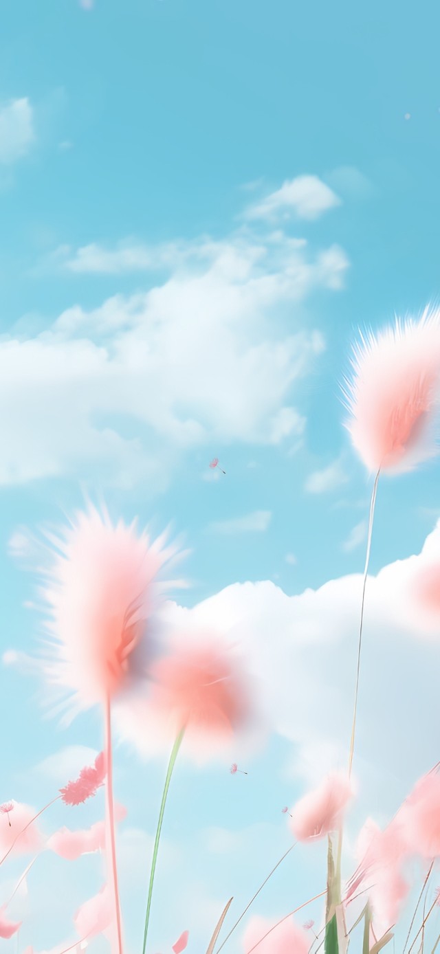 粉色的狗尾巴草