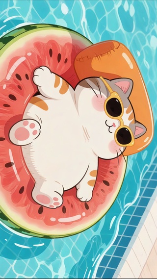 夏日躺平喵