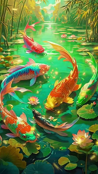 彩色锦鲤⑥