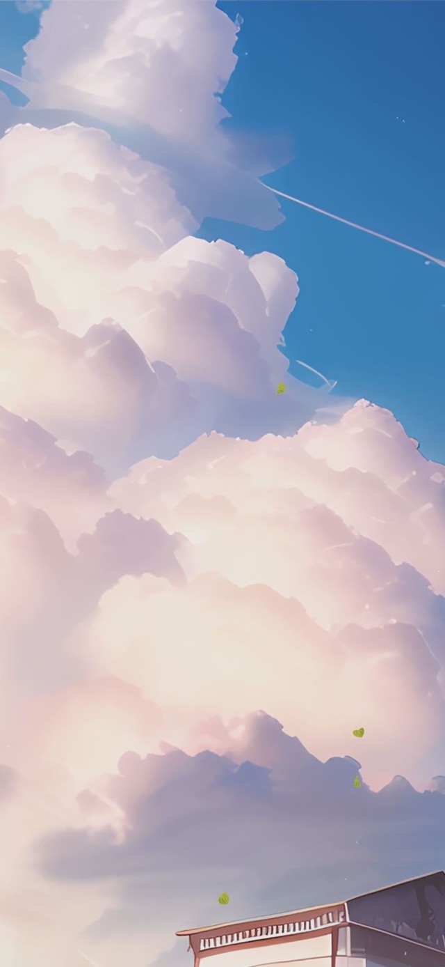 护眼云朵景色