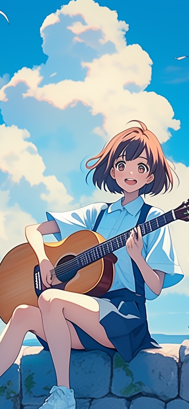 海边吉他女孩