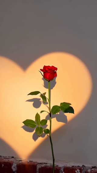 浪漫的一束玫瑰花