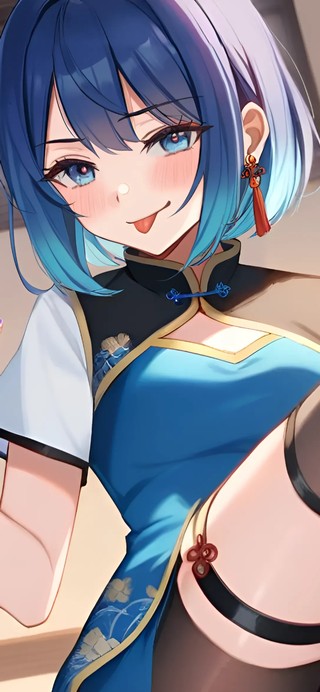 黑川茜-黑丝旗袍少女