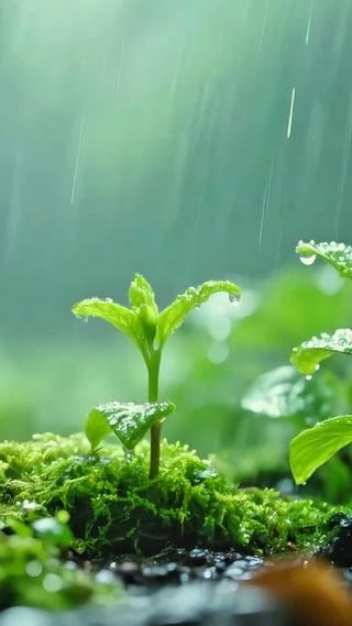 解压治愈小雨4K