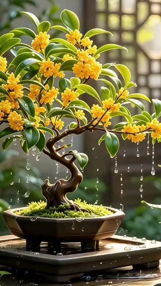 治愈桂花小雨4K