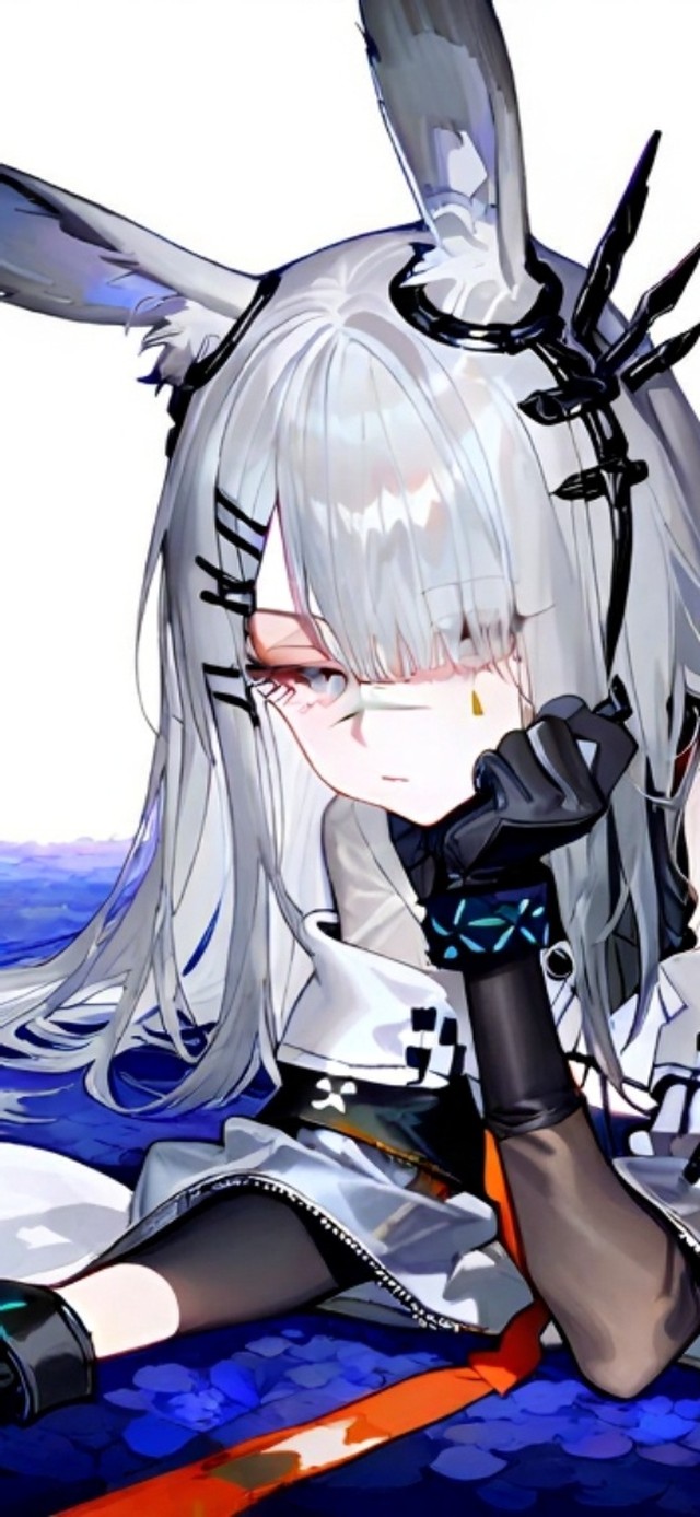 趴着的黑丝jk少女-霜星