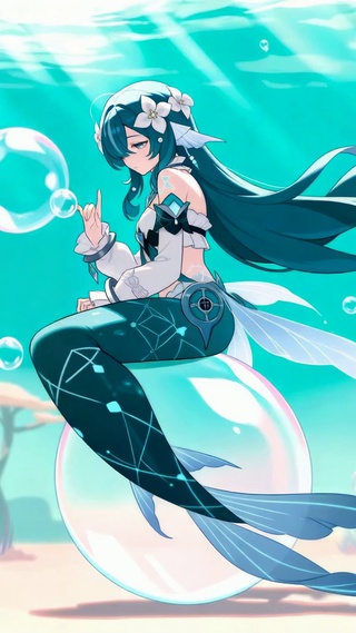 泡泡人鱼少女沃雅妮莎