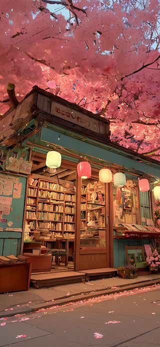 樱花树下的书店