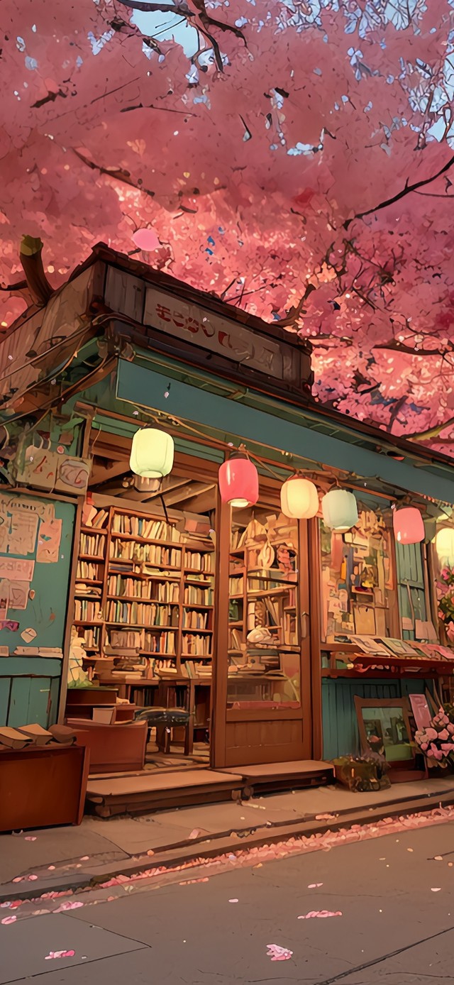 樱花树下的书店