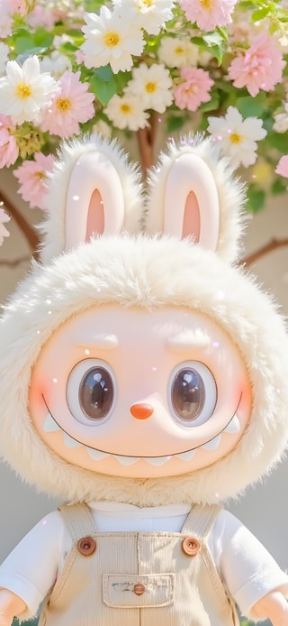 春天樱花labubu