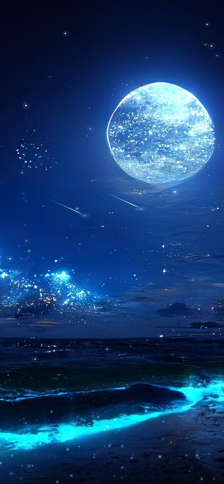 蓝眼泪海滩