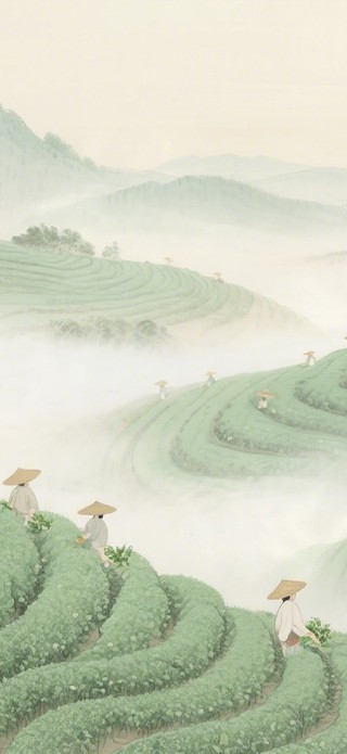 采茶风景