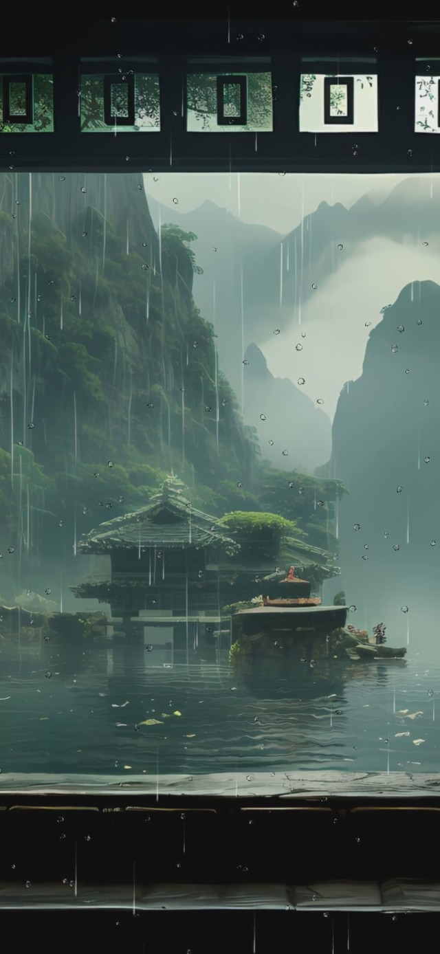 古风雨天