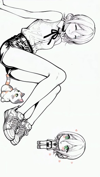黑白线稿-蕾塞