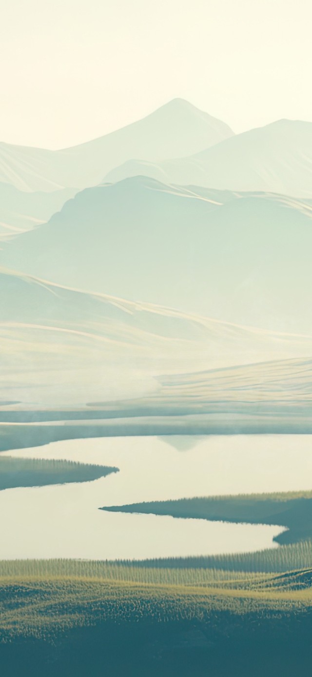 绿色护眼草原丘陵