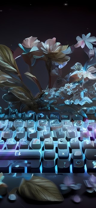 4K花朵治愈键盘