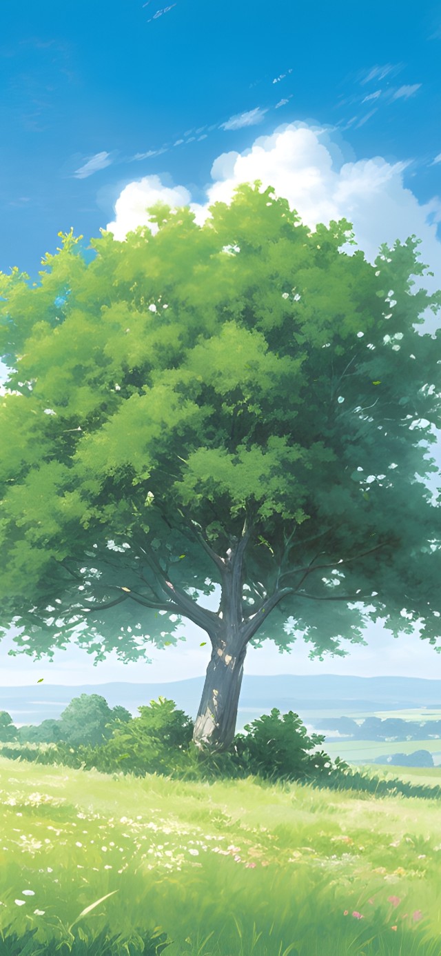 绿色护眼大树