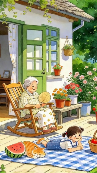 悠闲乡村小院治愈日常