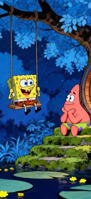 梦幻蓝 唯美小森林 