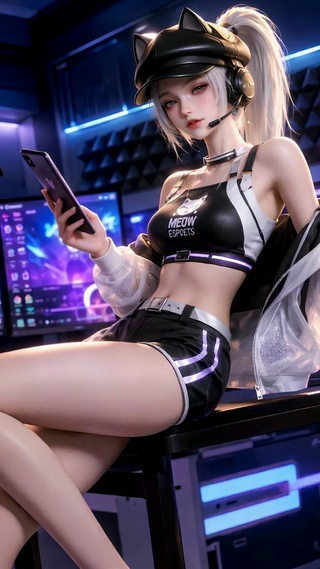 赛博电竞美少女露娜