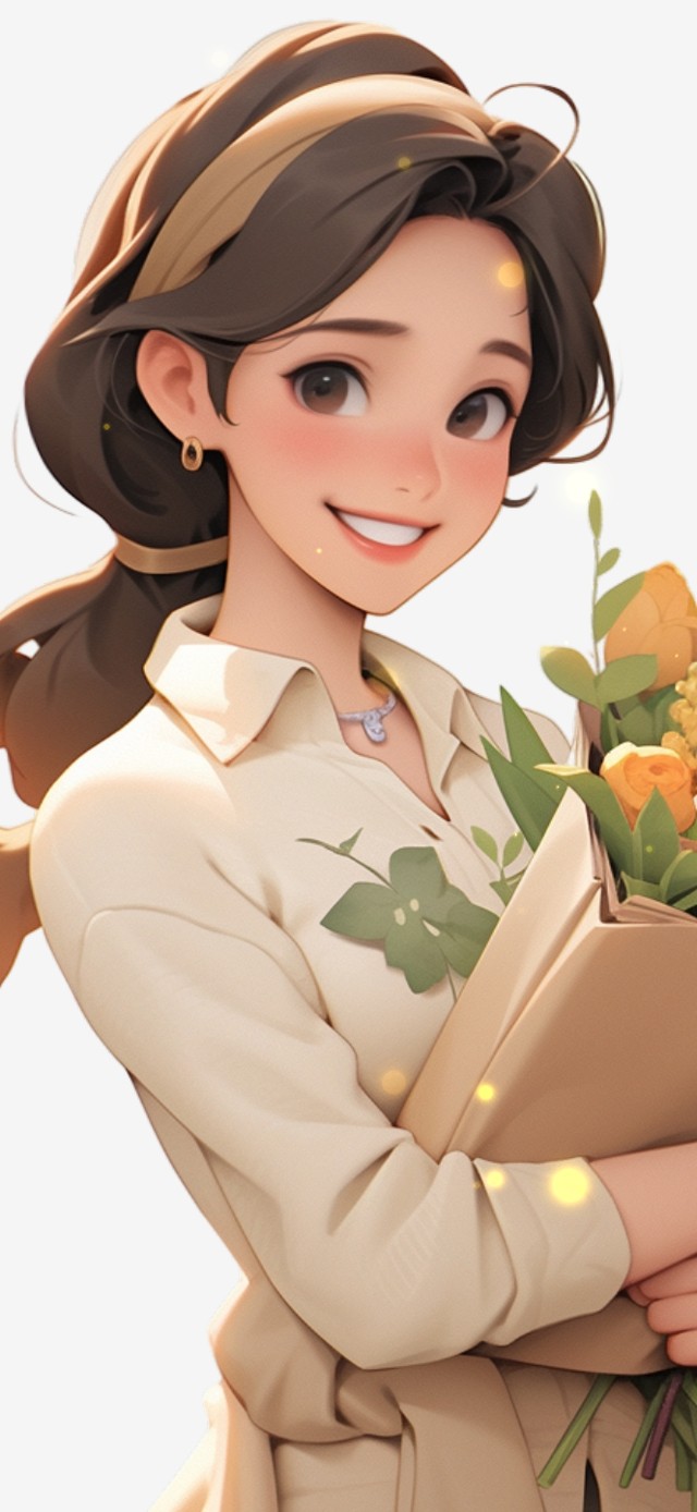 4K清纯美女老师AI插画