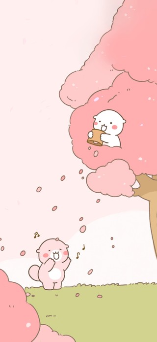浪漫的花海～快乐小熊