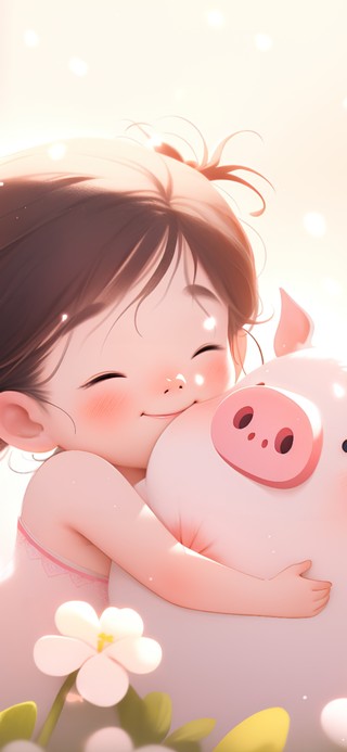 4k治愈可爱小女孩