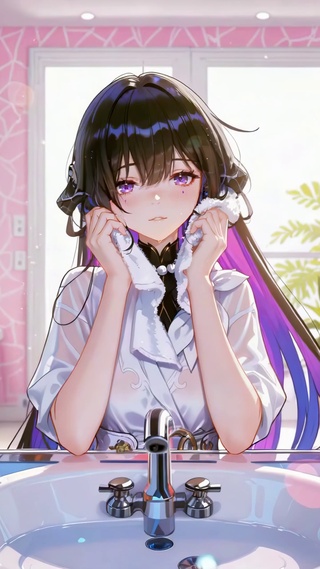 浴室少女大丽花