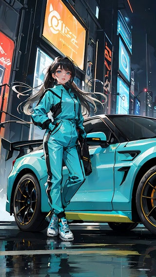 女孩汽车