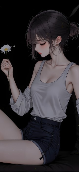 暗调简约少女