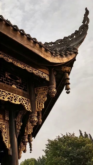 古风飞檐无缝循环动态壁纸