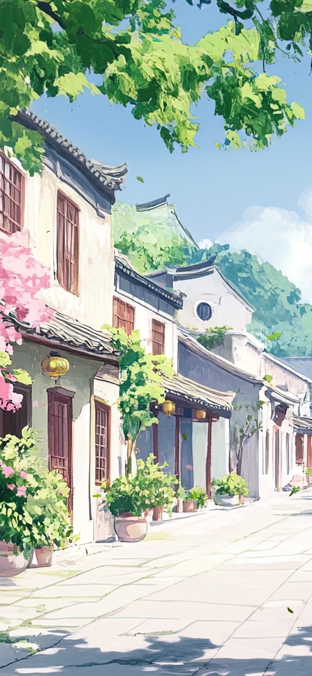 夏日里的暖阳古城