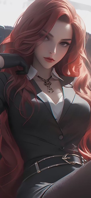 [4K]红发美女秘书