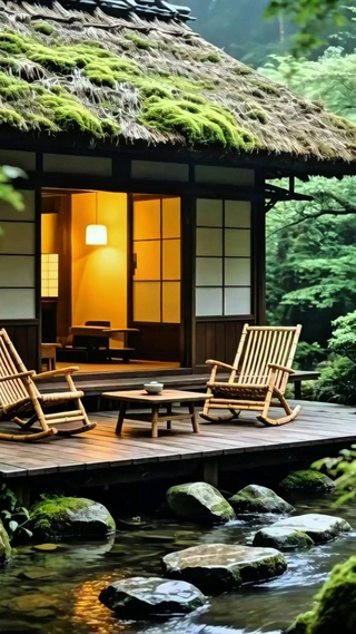 治愈溪边小屋4K