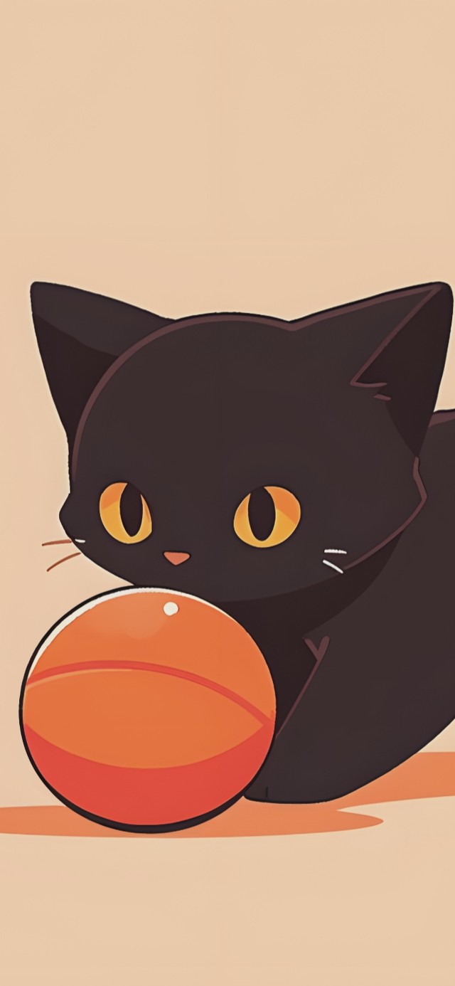 猫咪玩球
