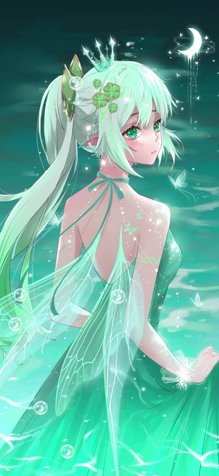 清新护眼 蝴蝶少女