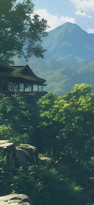 护眼绿景