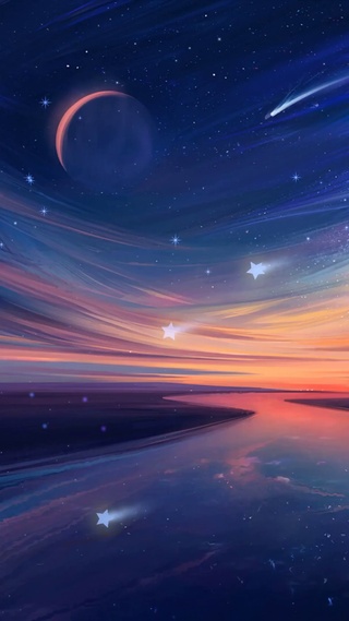 唯美星球景色