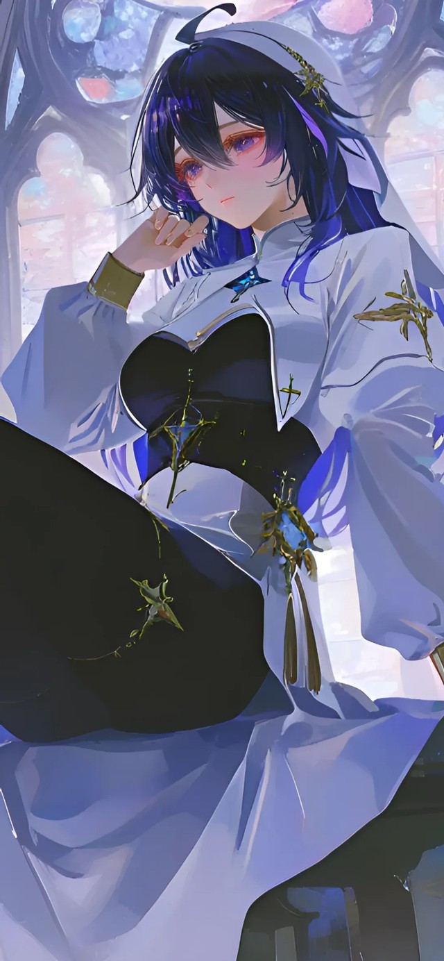 希儿-黑丝修女制服美女