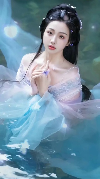 清纯的古风美女