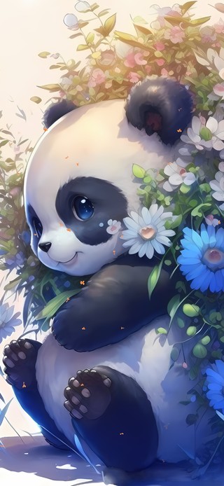 捉迷藏的小熊猫