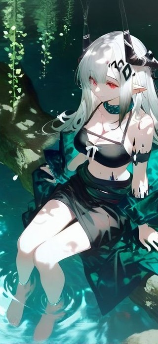 林中少女-岩泥