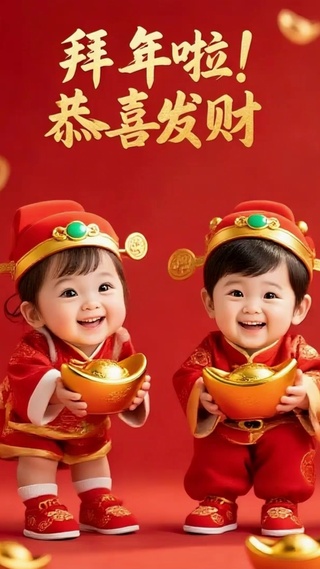 拜年啦！恭喜发财！