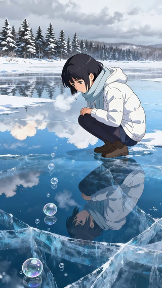 湖面双生