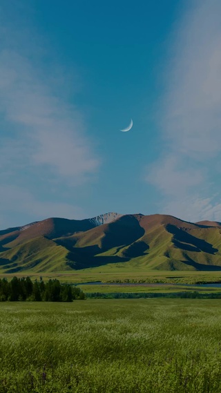 山中月