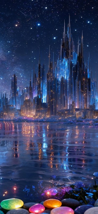 梦幻都市夜景