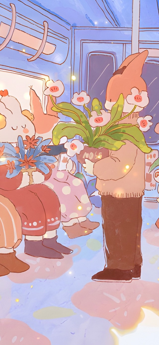 唯美治愈浪漫车厢